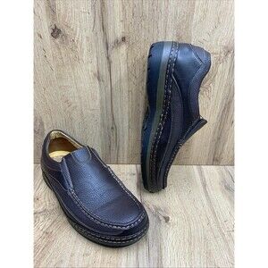 Solo Mens Parker-100 Loafers Faux Leather Slip On Casual Brown Shoes Size 9